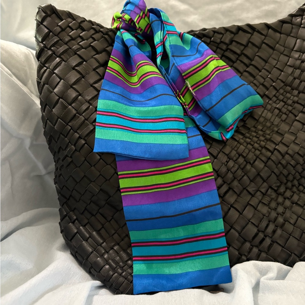Multicolor silk Scarf - Picture 2 of 2